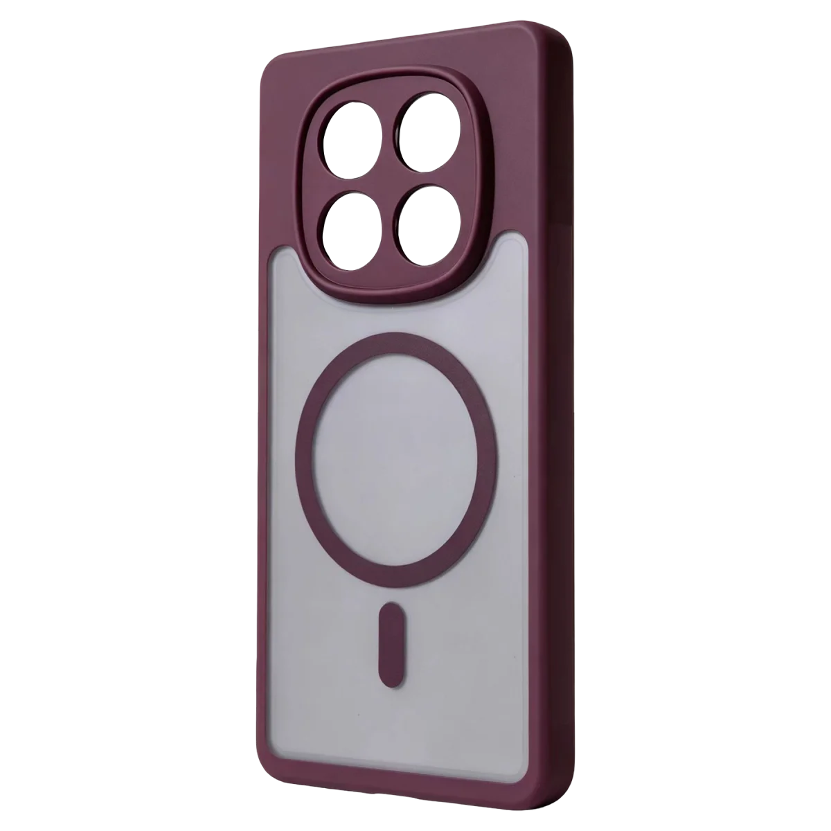 Xiaomi Redmi Note 15 Pro Plus 5G Loji Magsafe Kapak - Bordo