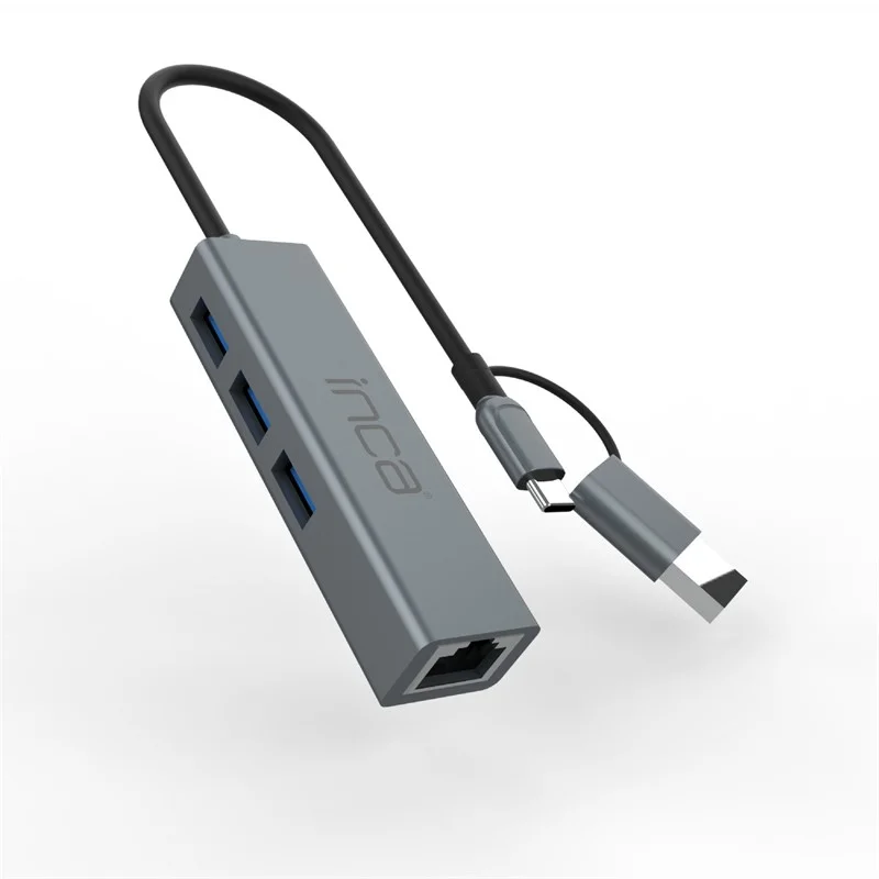 IUTP-03T Usb HUBX3 Usb 3.0 10 Gbps+ethernet RJ45 1000MBPS Çoklayıcı