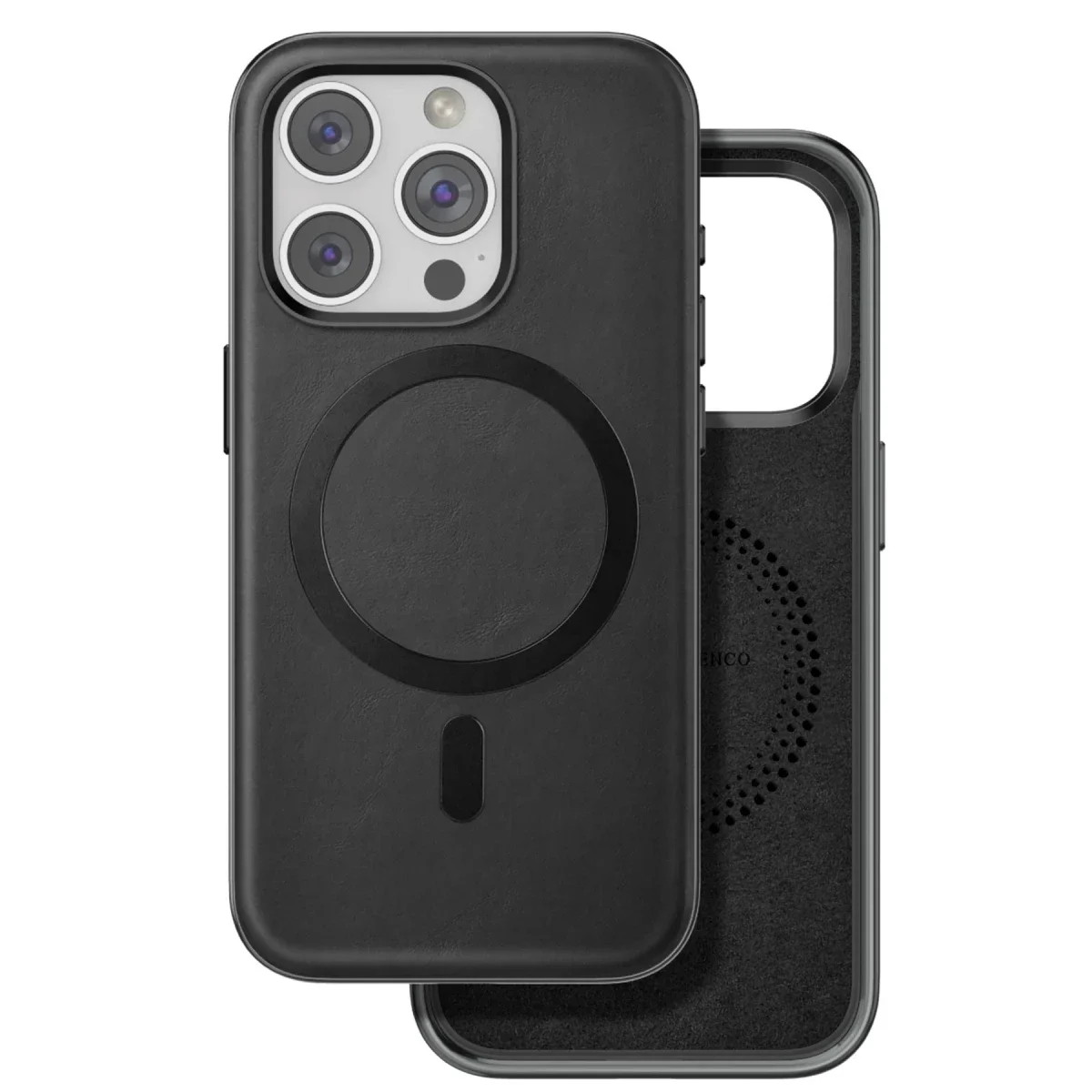 Venco Apple iPhone 15 Pro Max Puskas Magsafe Kapak - Siyah