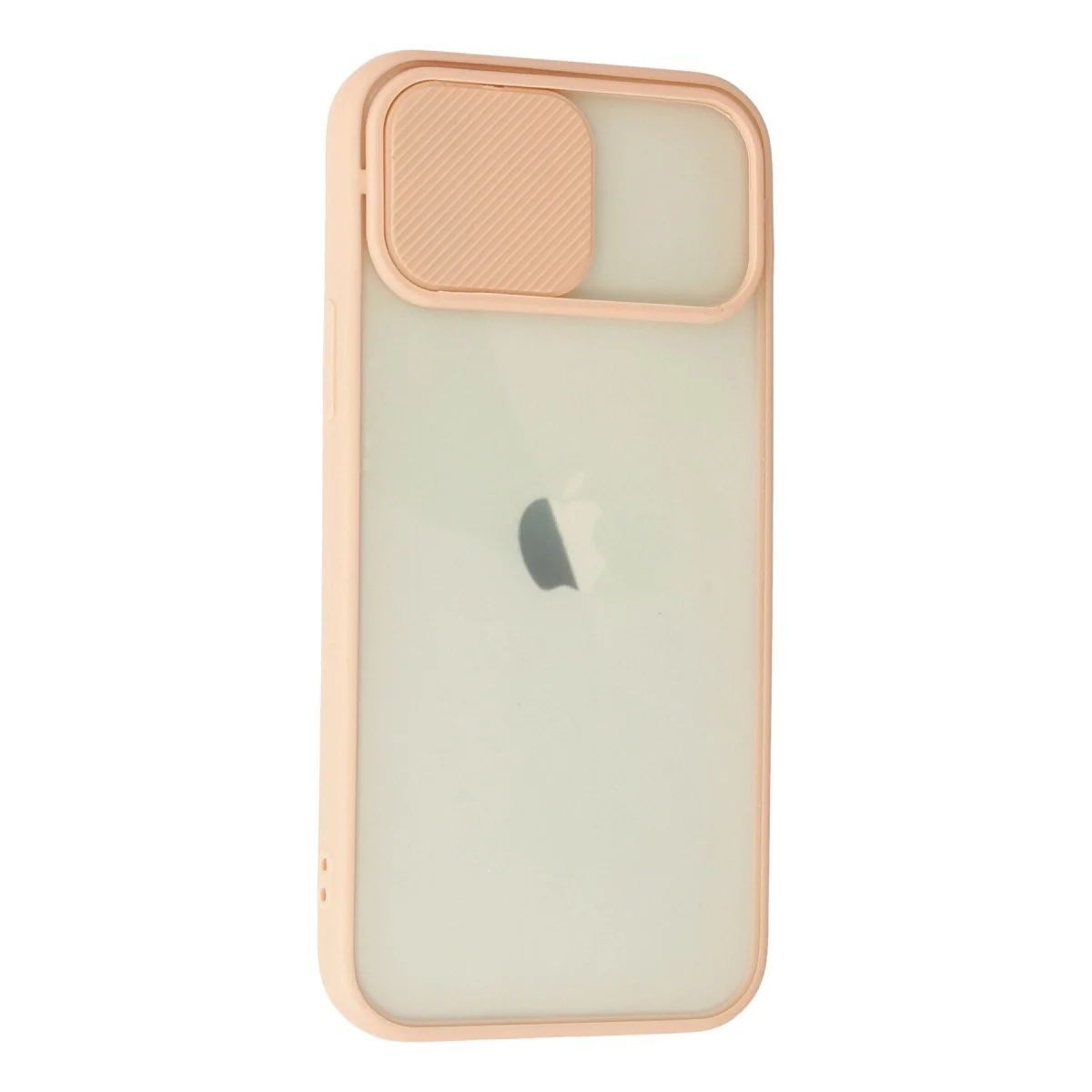 Apple İphone 12 Kılıf Palm Buzlu Kamera Sürgülü Silikon - Pembe görsel 2
