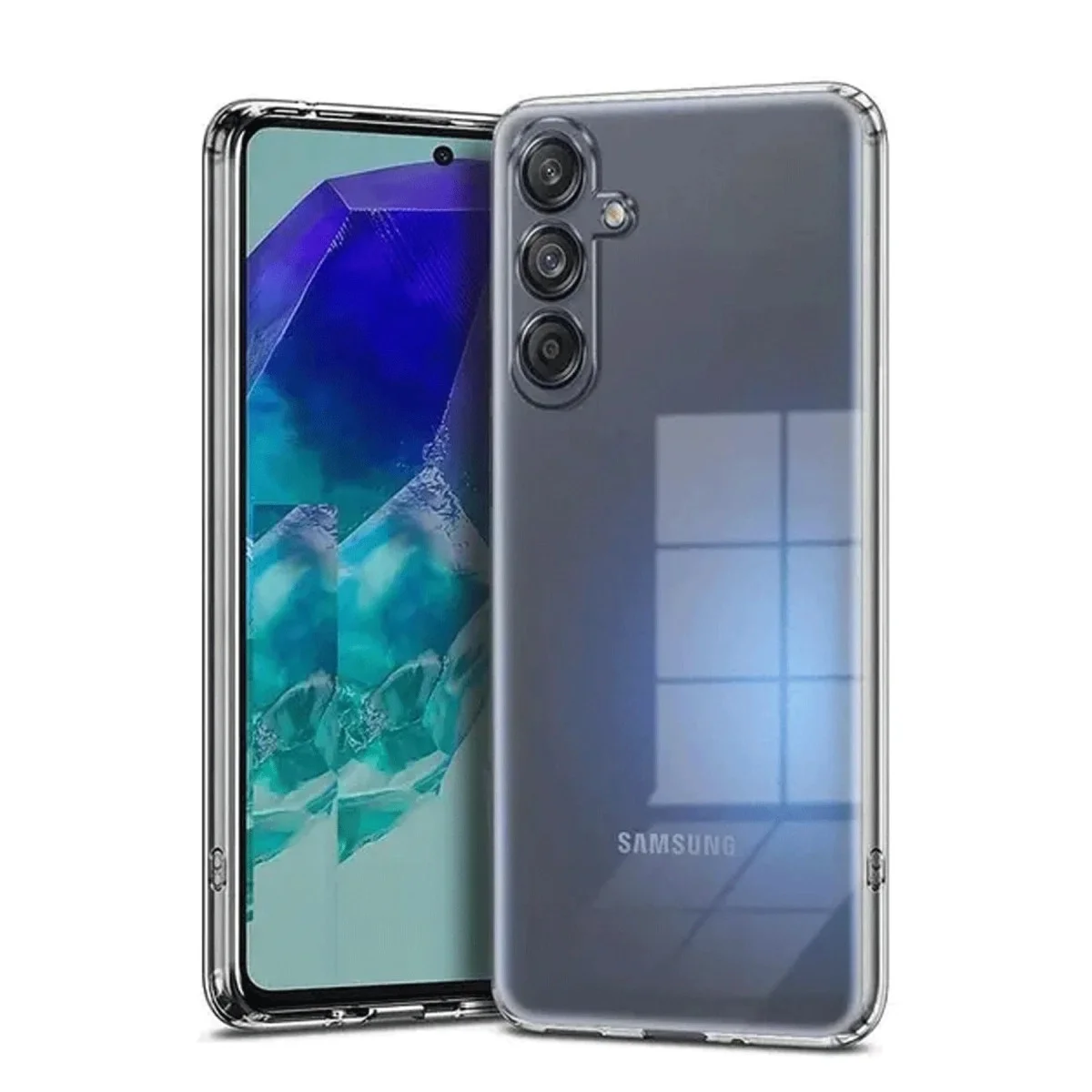 Samsung Galaxy A17 5g Kılıf Lüx Şeffaf Silikon görsel 2
