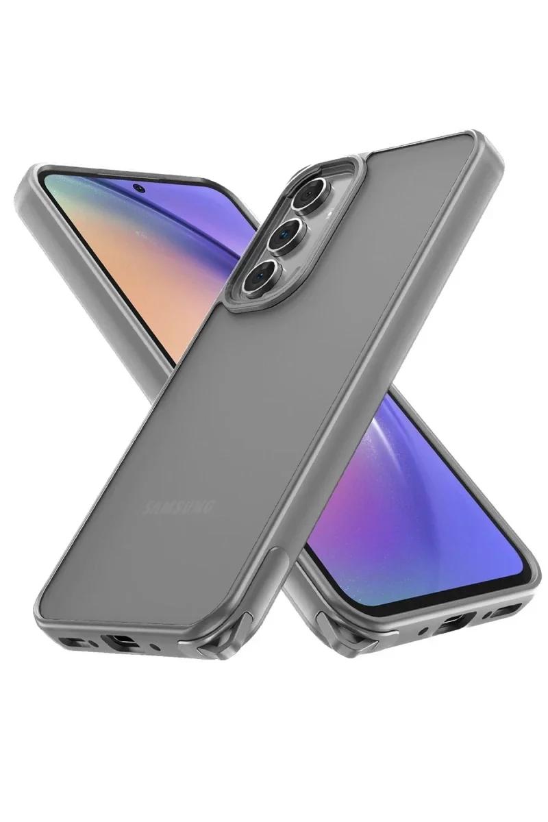 Samsung Galaxy A05S Kılıf Elegant Kapak - Titan Gri