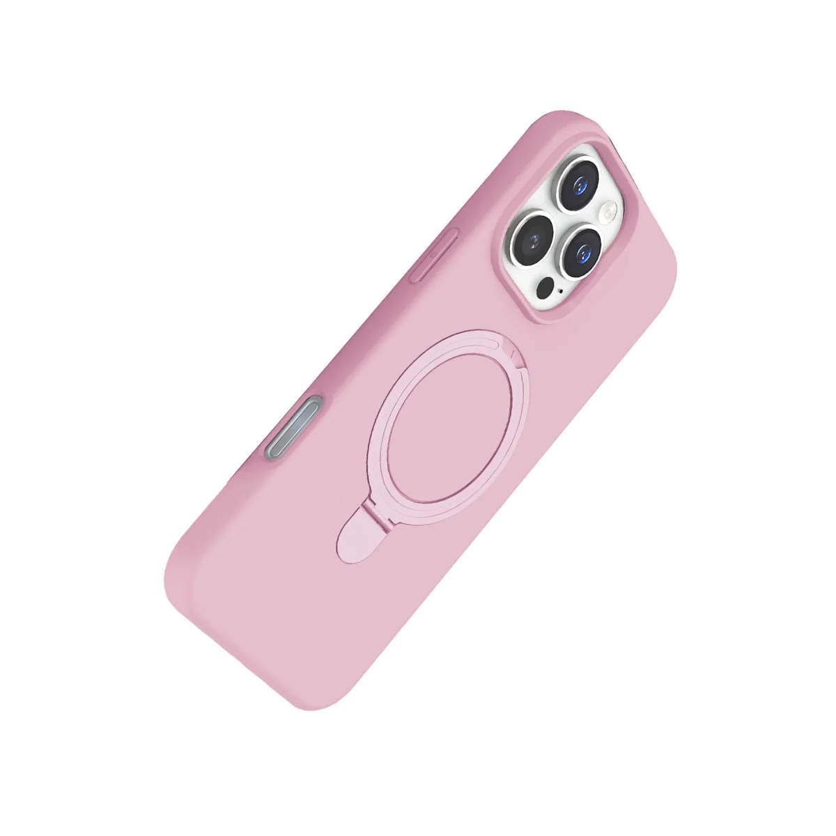 Apple İphone 16 Pro Regal Magsafe Standlı Kapak - Açık Pembe görsel 3