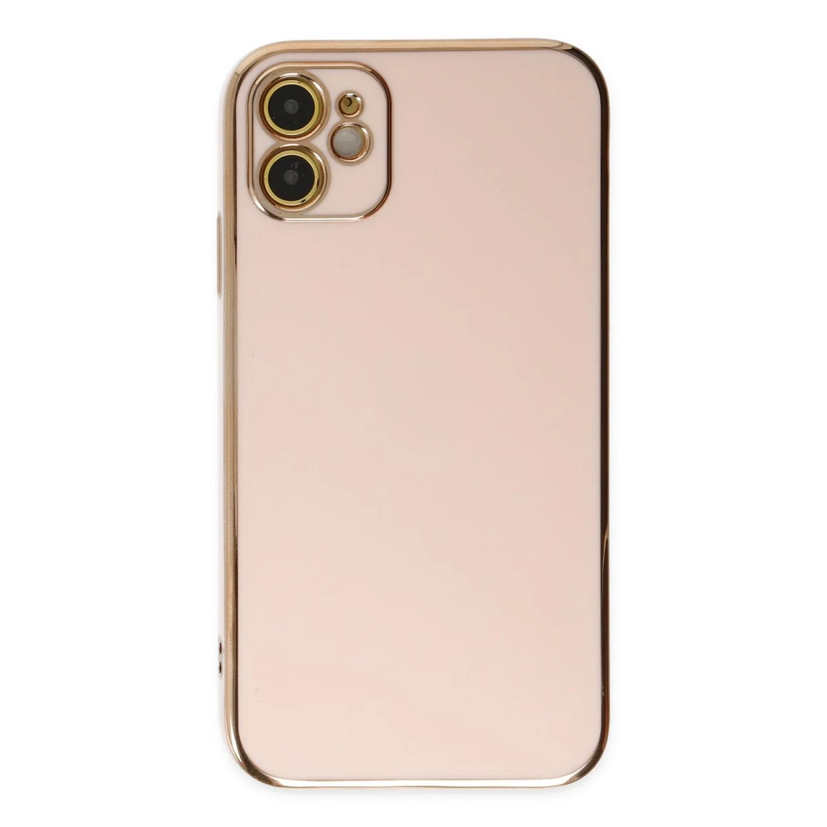 Apple İphone 12 Kılıf Volet Silikon - Pembe görsel 2