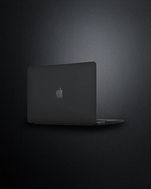 Apple Macbook Pro 16.2 2021 Macbook Buzlu Kapak - Siyah
