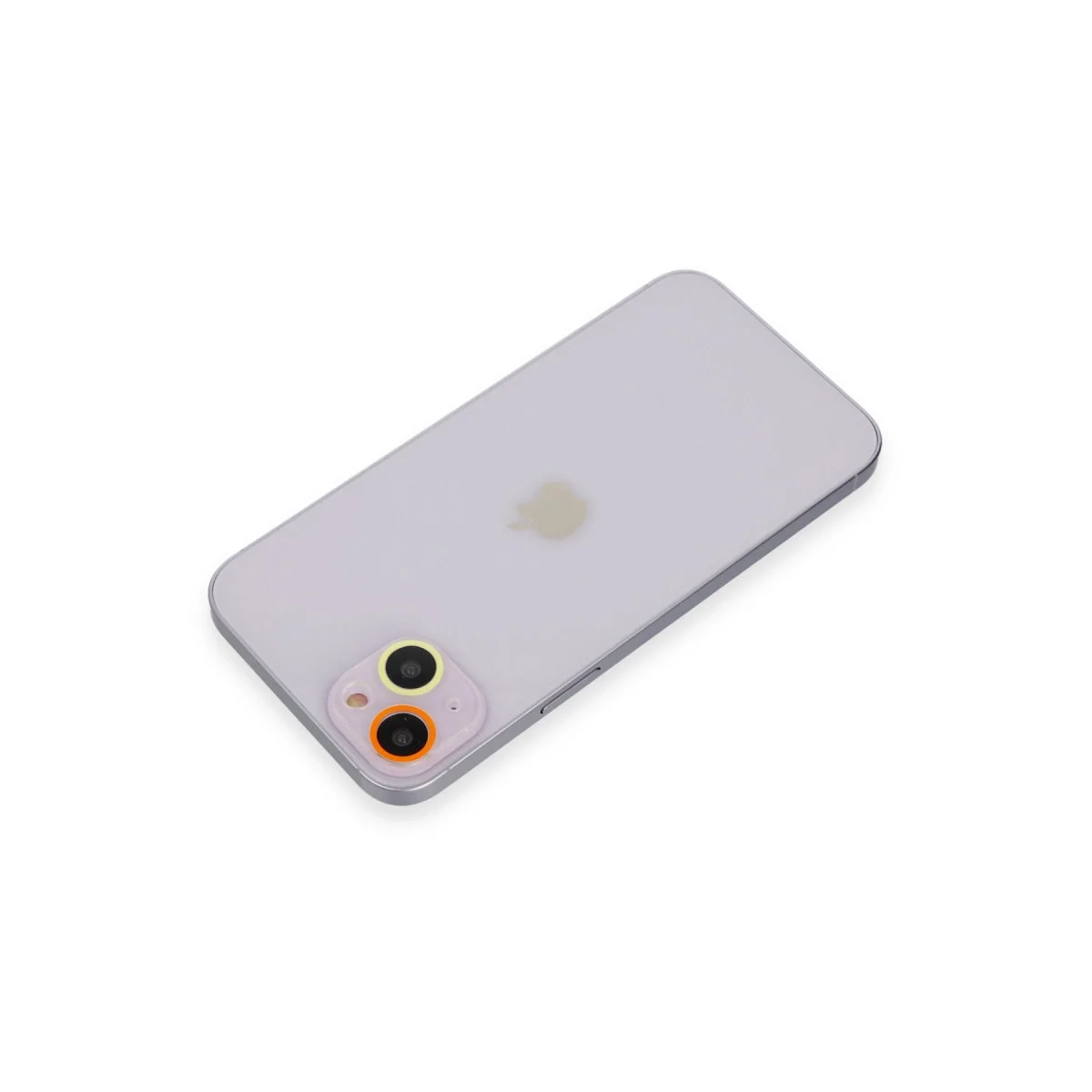 Apple İphone 13 Renkli Kamera Lens Koruma Cam - Sarı-turuncu görsel 2