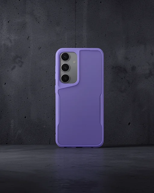 Samsung Galaxy A24 4g Kılıf Boyi Silikon Kapak - Derin Mor