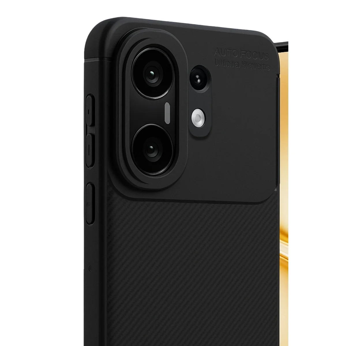 Vivo X200 Fe Auto Focus Karbon Kapak - Siyah görsel 3