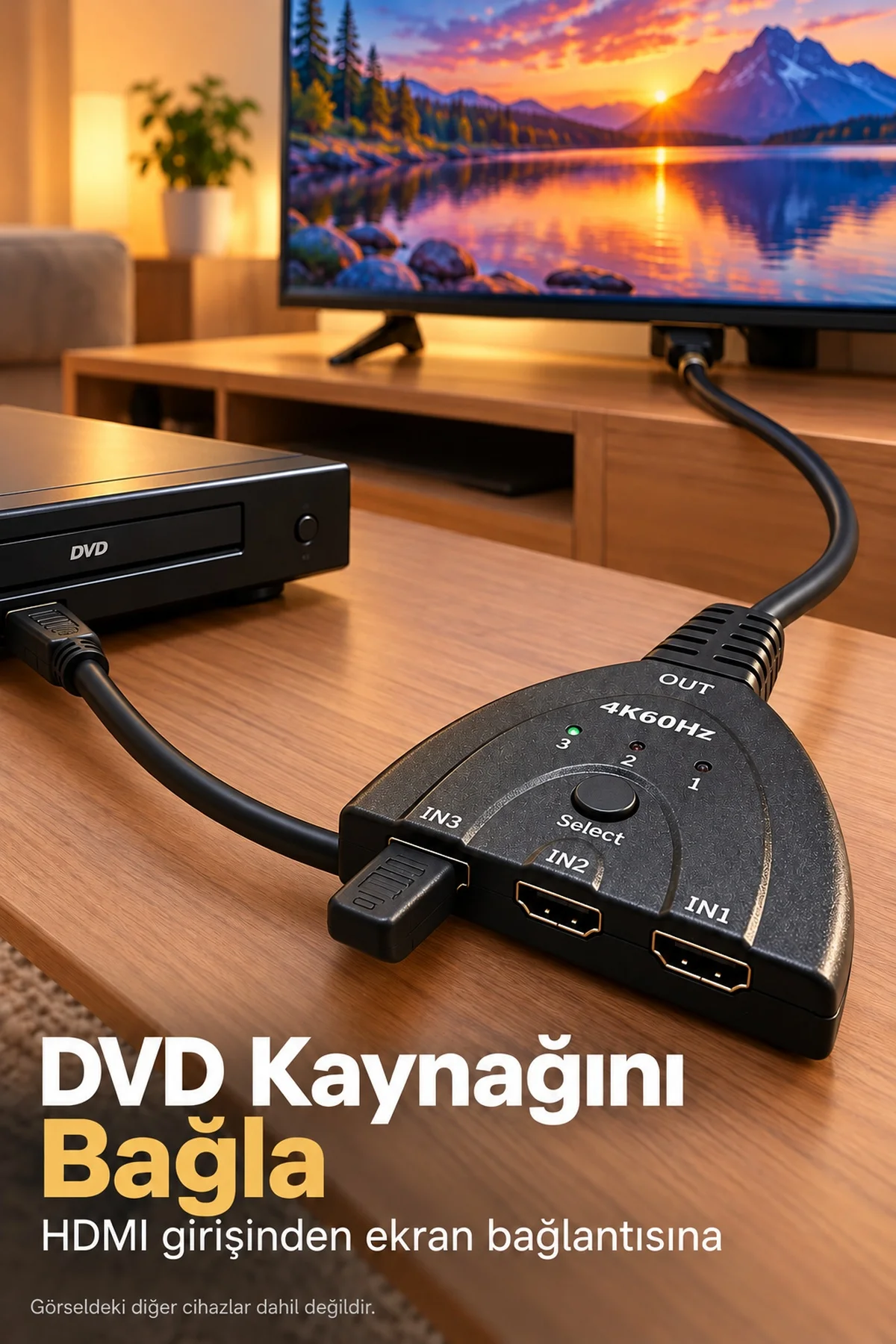 HDMI Switch 2.0 ve 3D Format Destekli
