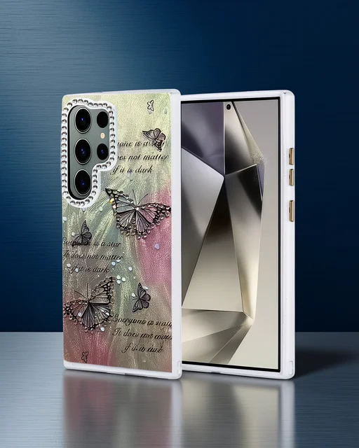 Samsung Galaxy S24 Ultra Kılıf Blade Aynalı Desenli Kapak - Desen 6