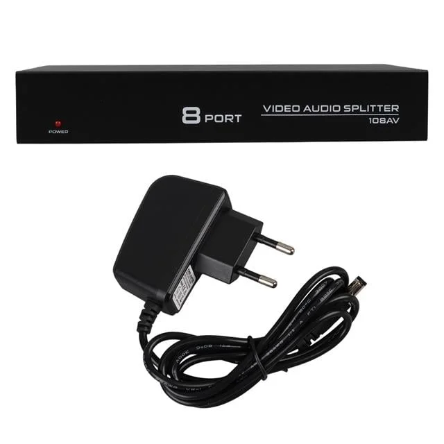 PM-4832 8 Port Video Stereo Audio Dağıtıcı Çoğaltıcı 1024X768-85HZ görsel 3