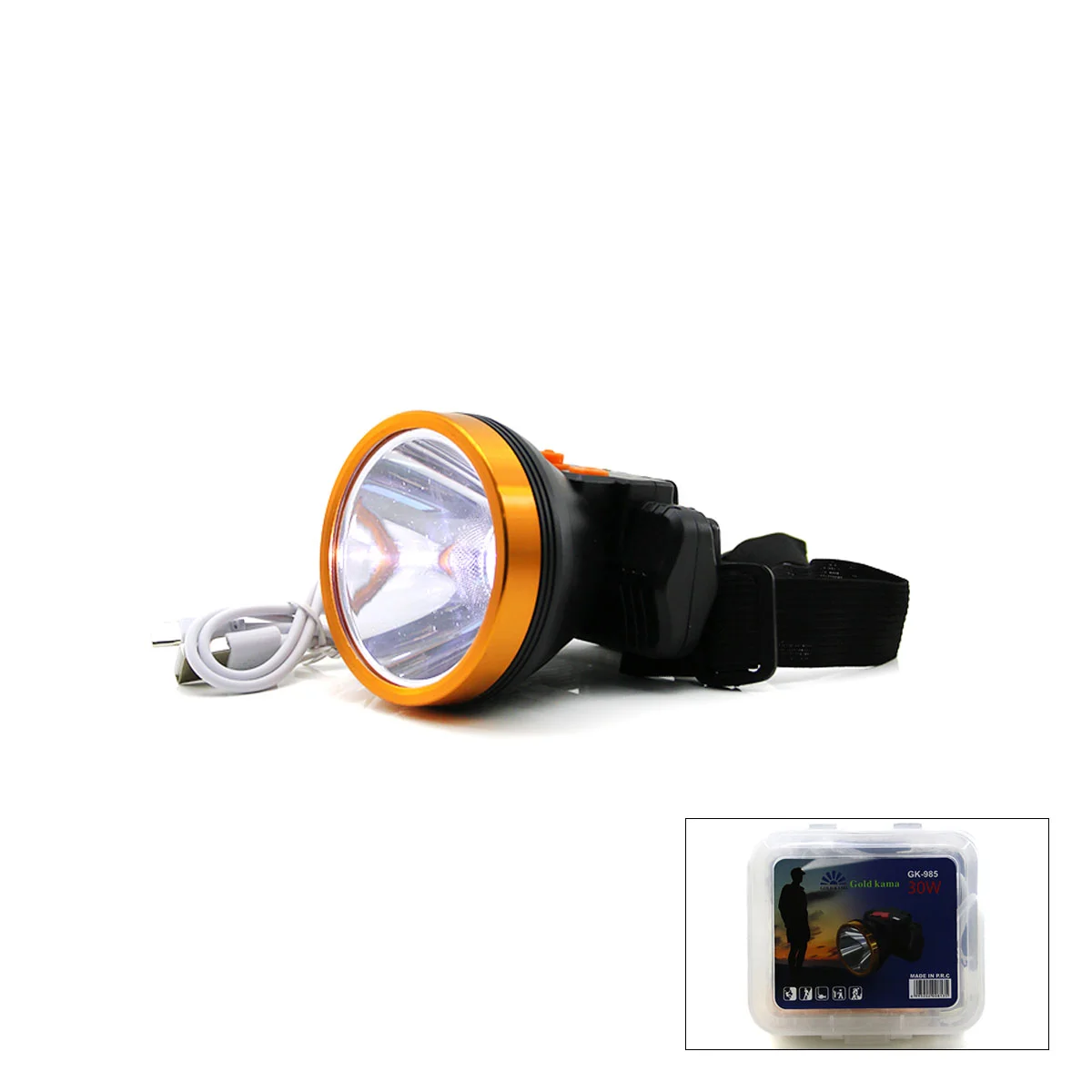 30W Şarjlı Kafa Lambası (USB & Type-C) görsel 2