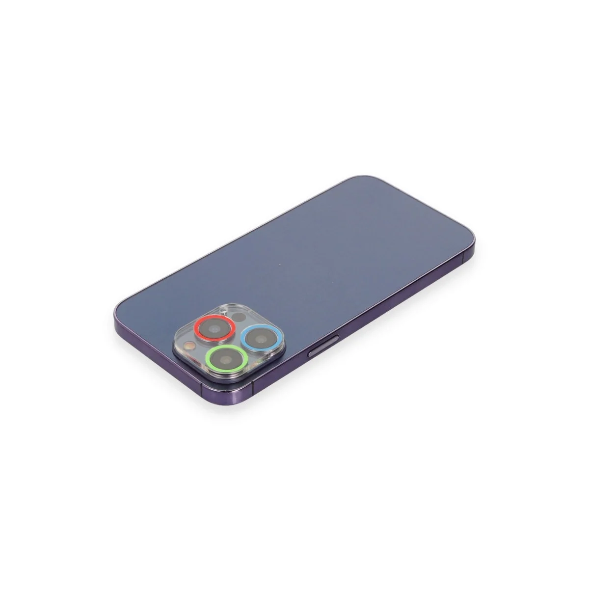 Apple İphone 12 Pro Renkli Kamera Lens Koruma Cam - Mavi-yeşil görsel 2