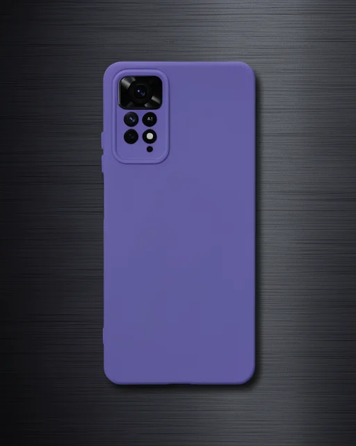 Xiaomi Redmi Note 11 Pro Kılıf Nano İçi Kadife Silikon - Mor