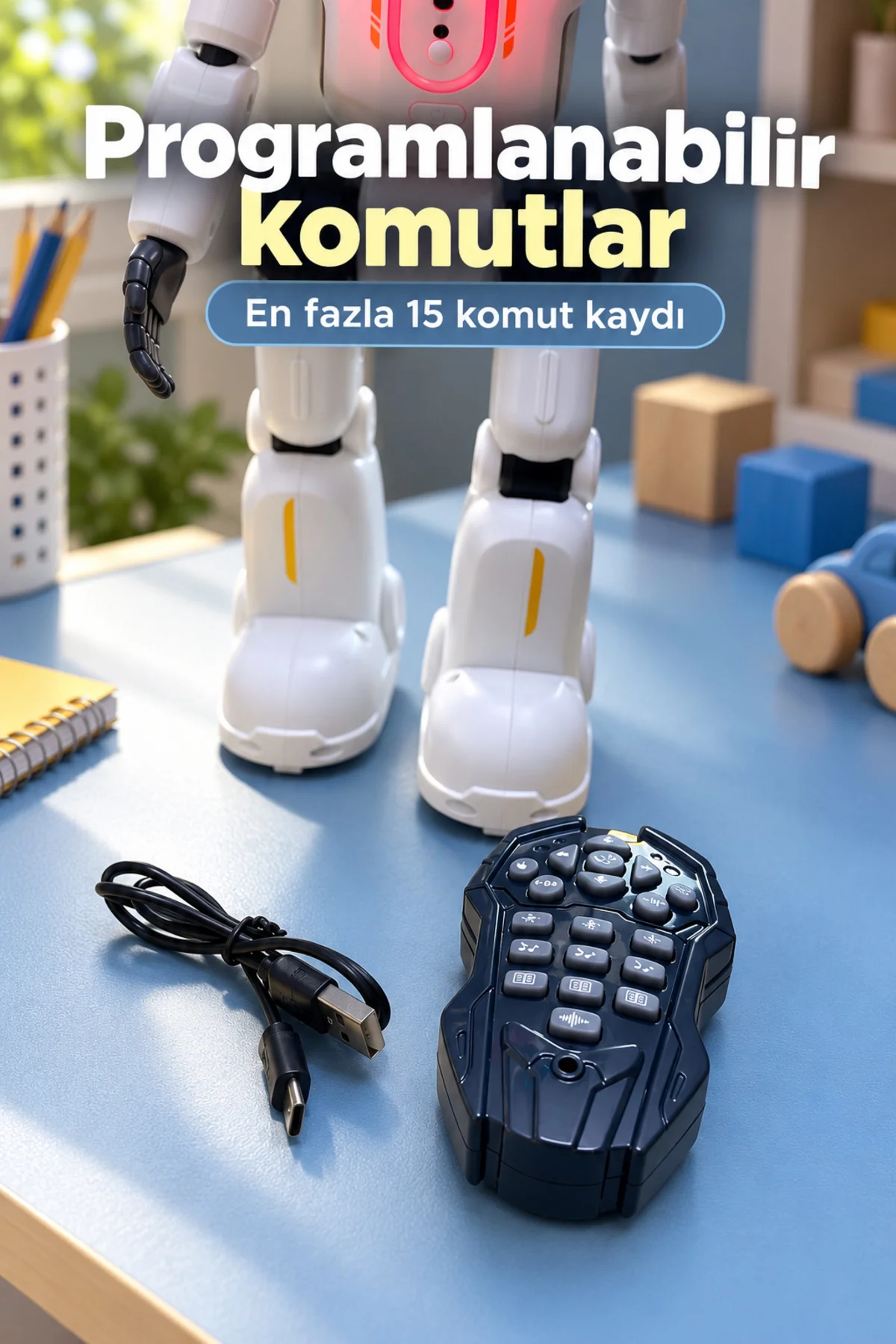 Uzaktan Kumandalı Robot Oyuncak Dans ve Şarkı Modlu görsel 6