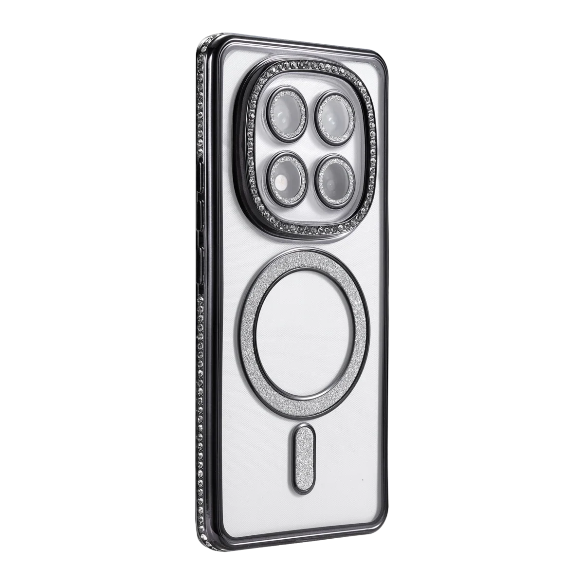 Xiao Red Note 15 4g Joke Simli Magneticsafe Kılıf - Siyah görsel 3