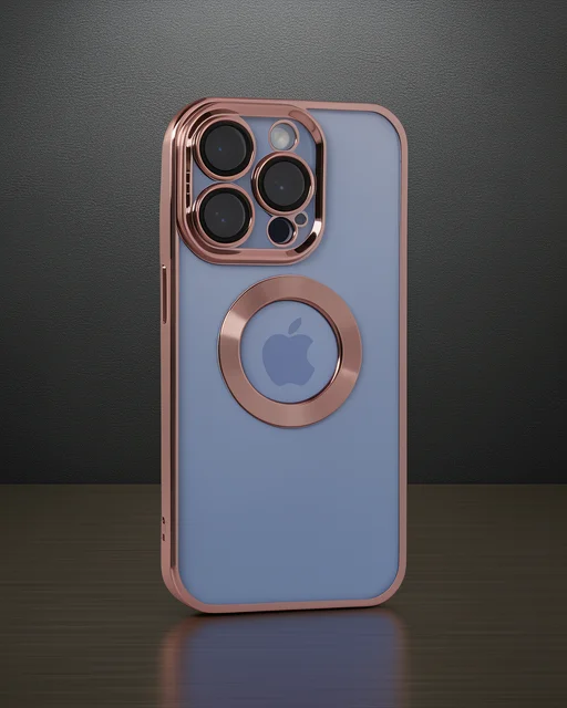 Apple İphone 15 Pro Max Kılıf Slot Silikon - Rose Gold