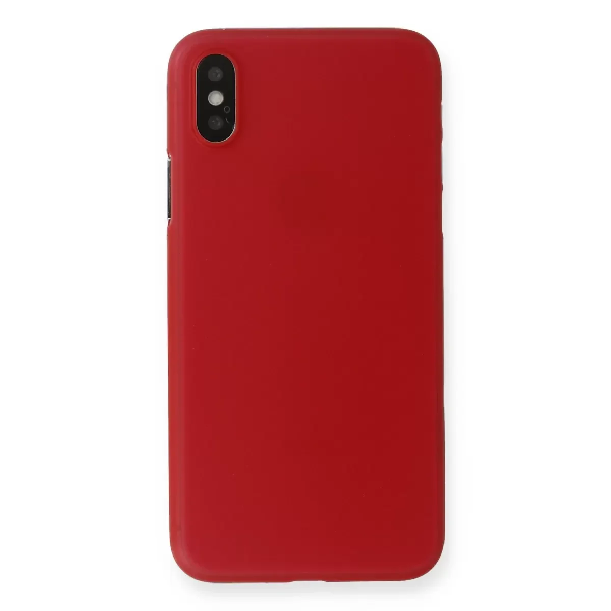Apple iPhone X Kılıf PP Ultra İnce Kapak - Kırmızı görsel 3