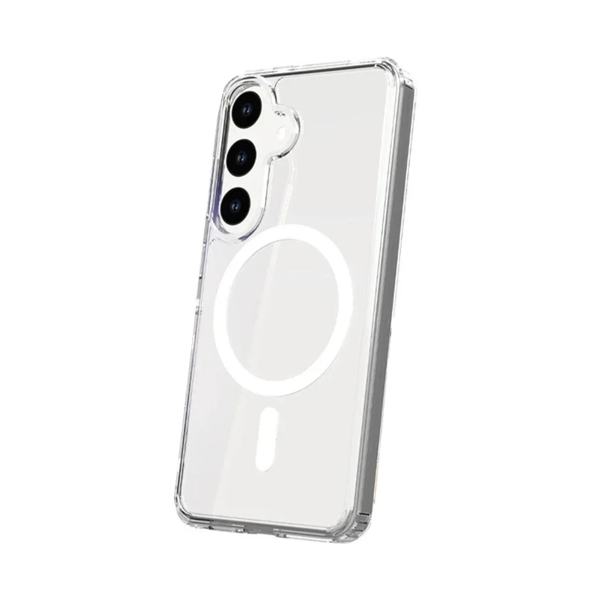 Samsung Galaxy S24 Plus Kılıf Magneticsafe Şeffaf Silikon - Şeffaf görsel 2