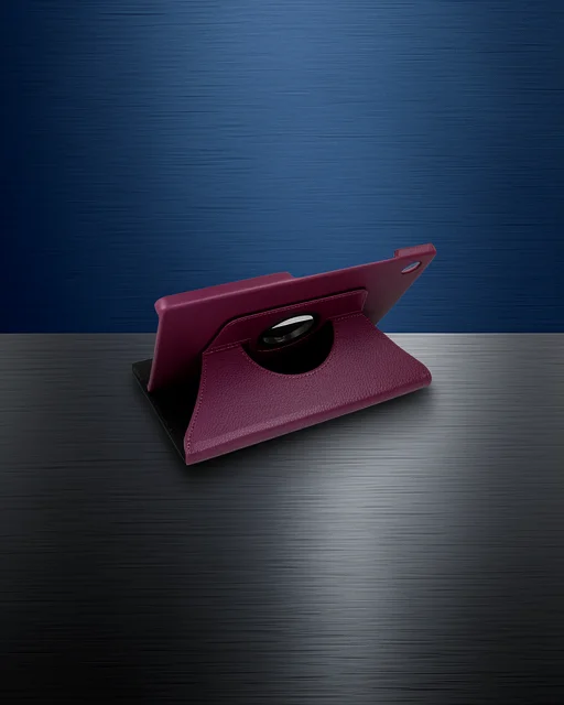 Samsung Galaxy X200 Tab A8 10.5 Kılıf 360 Tablet Deri Kılıf - Mürdüm