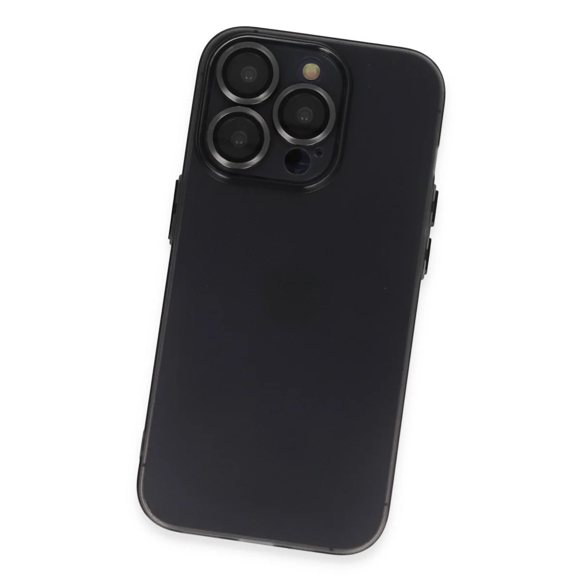 Apple İphone 13 Pro Max Kılıf Luko Lens Silikon - Siyah görsel 3