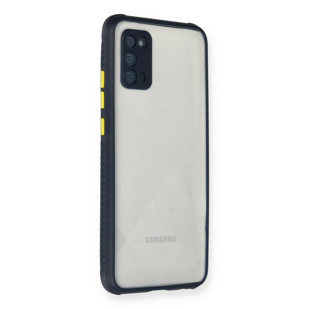 Samsung Galaxy A02s Kılıf Miami Şeffaf Silikon - Lacivert görsel 2