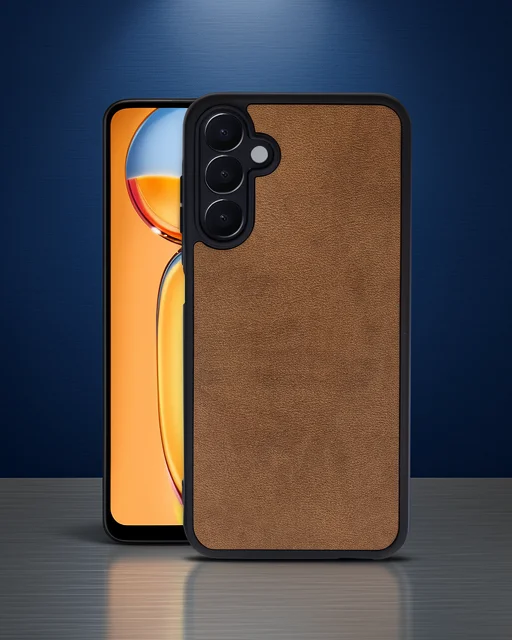Samsung Galaxy M15 Kılıf Aras Deri Kapak - Taba