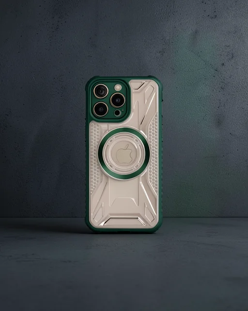 Apple İphone 12 Pro Kılıf Prag Magneticsafe Kapak - Koyu Yeşil
