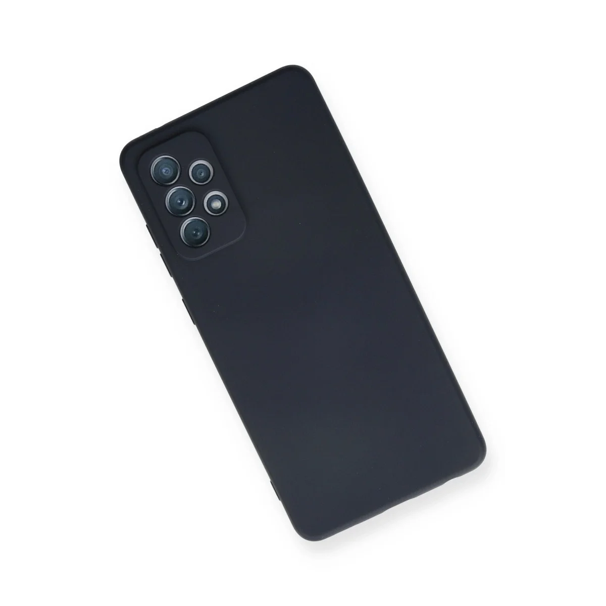 Samsung Galaxy A72 Kılıf Nano İçi Kadife Silikon - Lacivert görsel 3