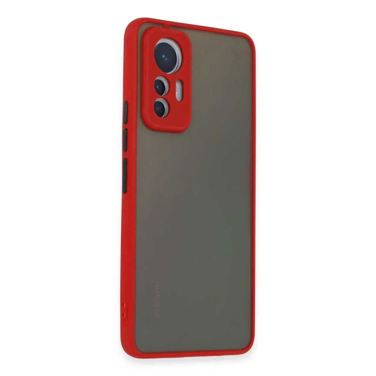 Xiaomi Mi 12 Lite Kılıf Montreal Silikon Kapak - Kırmızı görsel 2
