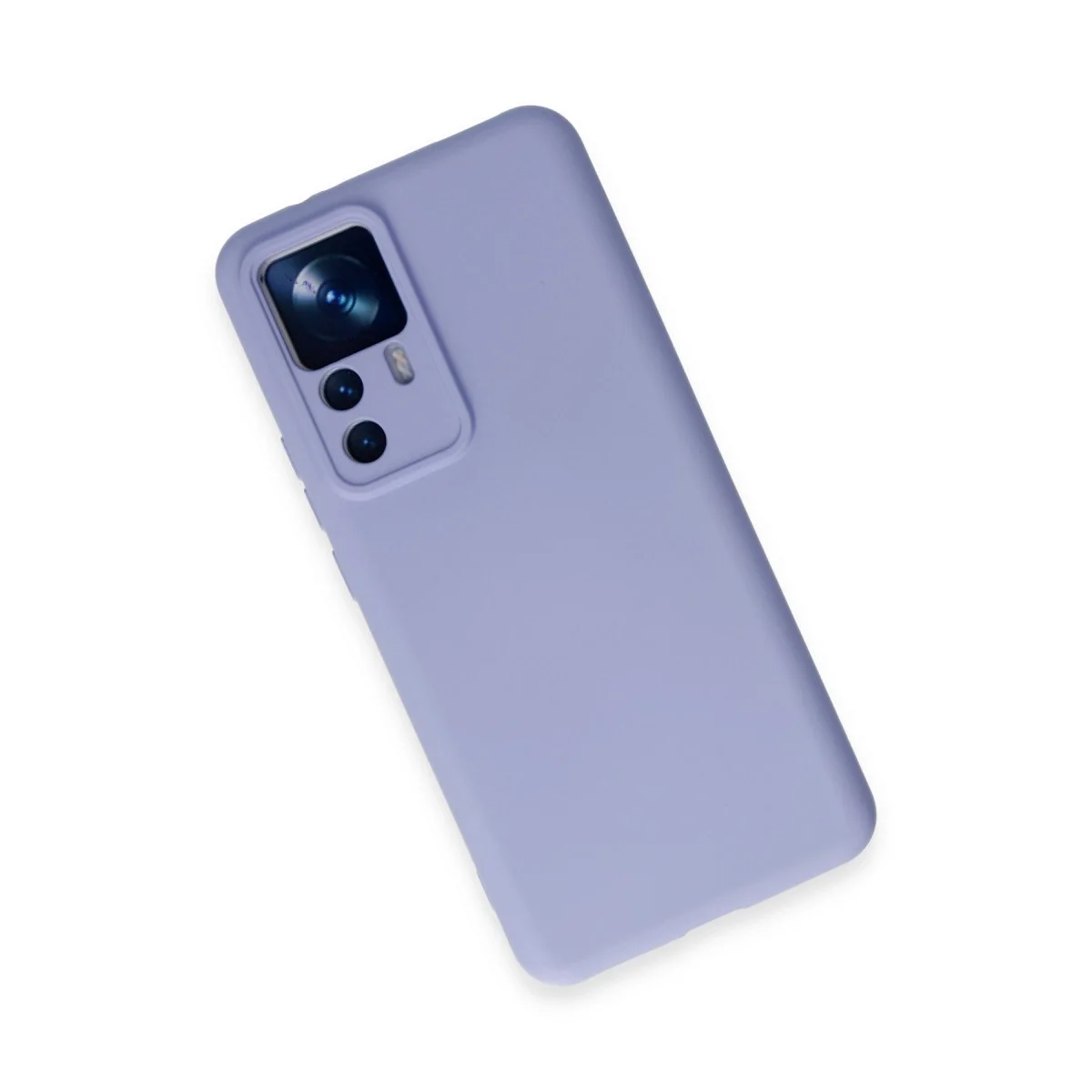 Xiaomi Mi 12t Pro Kılıf Nano İçi Kadife Silikon - Lila görsel 3