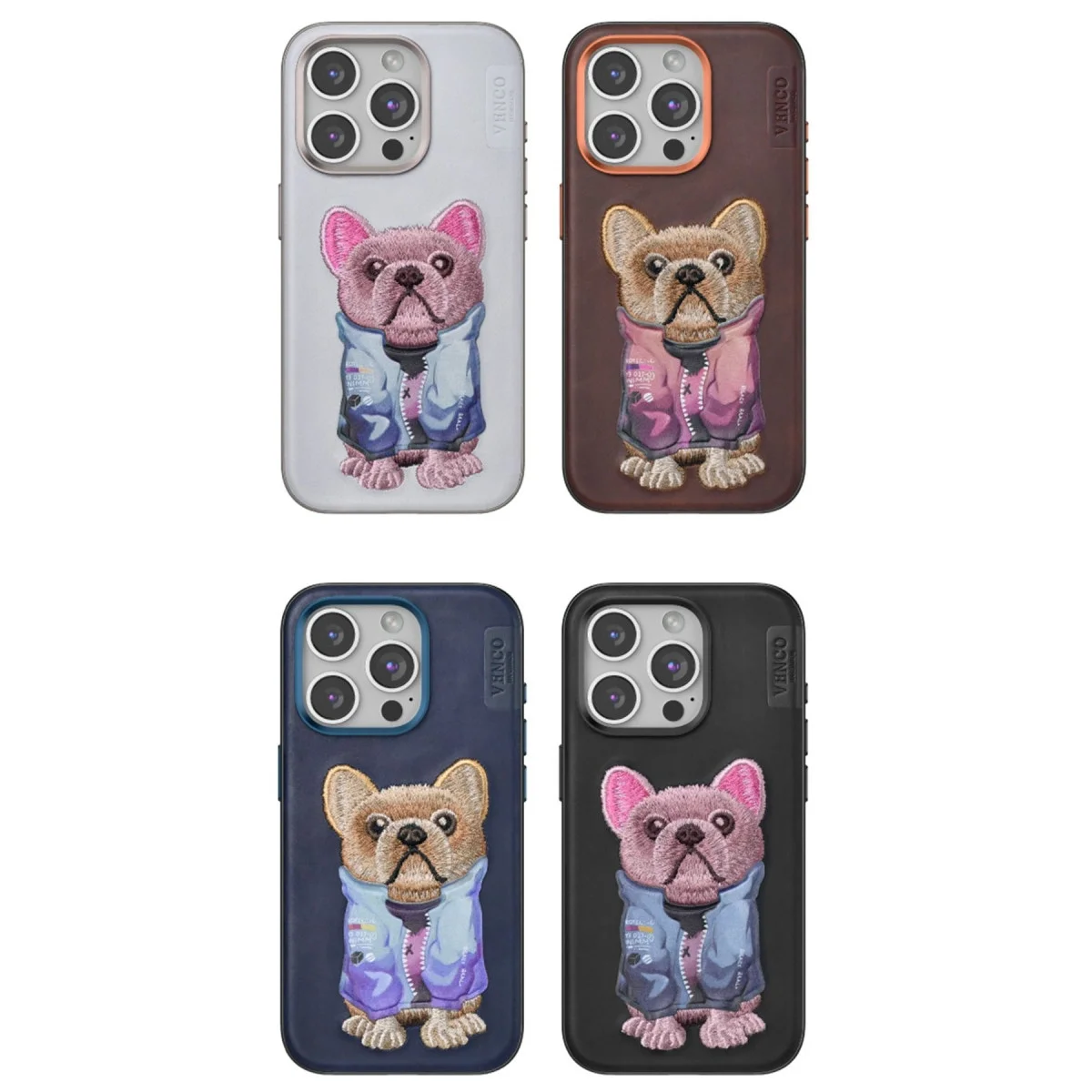 Venco Apple İphone 15 Pro Cute Desenli Kapak - Siyah görsel 3