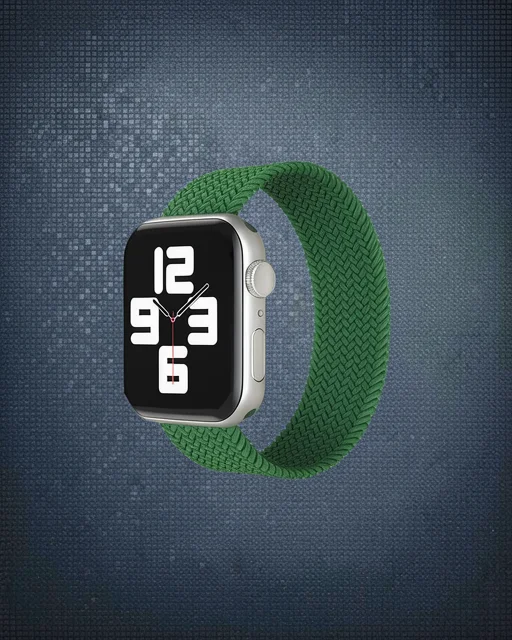 Apple Watch 38mm Ayarlı Solo Silikon Kordon - Haki Yeşil
