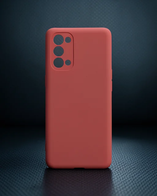 Oppo Reno 5 Pro Kılıf Nano İçi Kadife Silikon - Kiremit