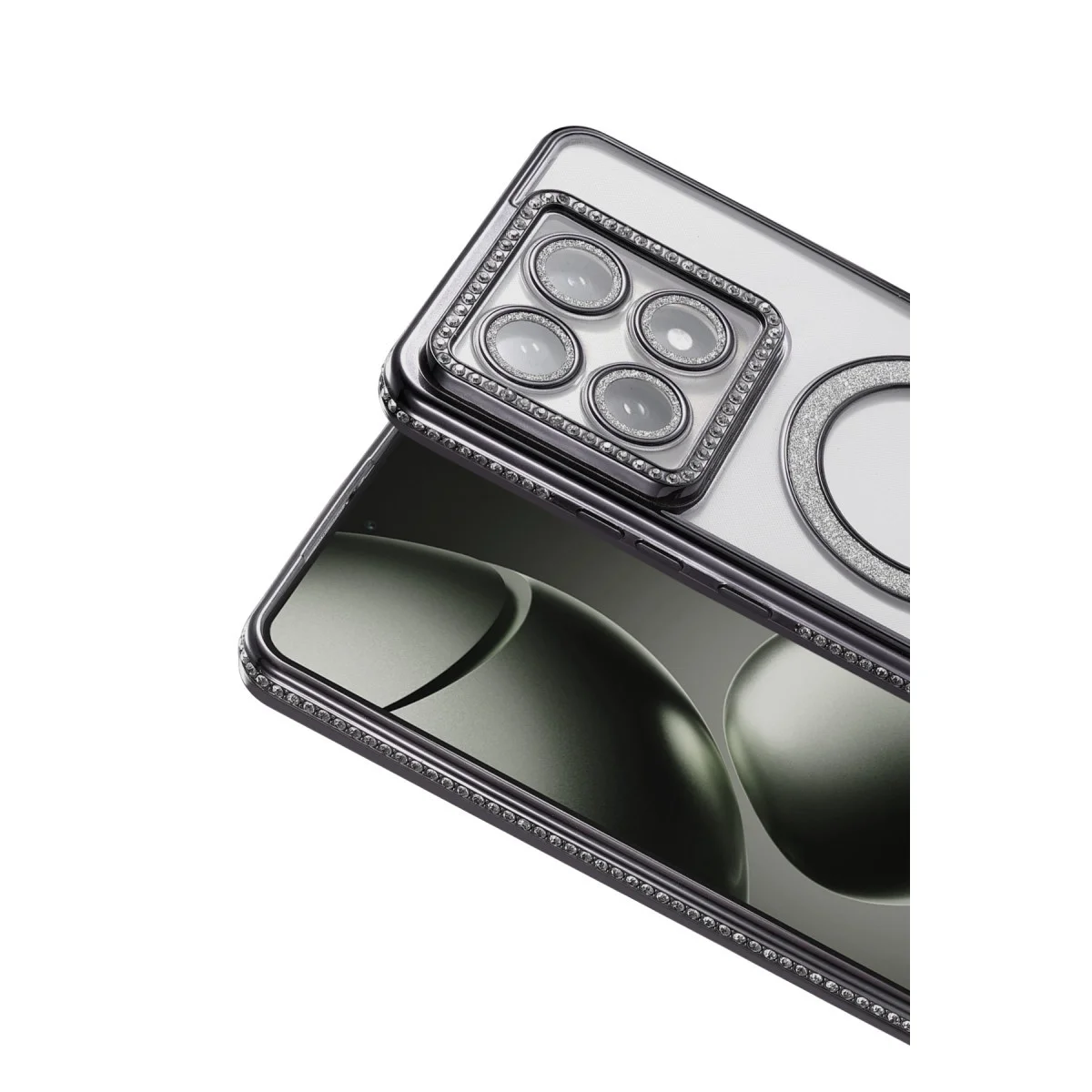 Xiao 14t Pro Joke Simli Magneticsafe Kılıf - Siyah görsel 2