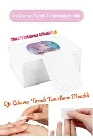 Tüysüz Ped Tırnak Temizleme Mendili