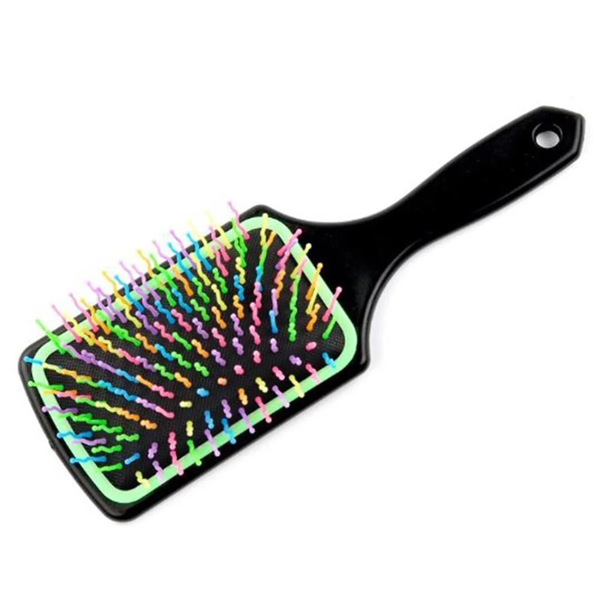Pratik Renkli Uçlu Plastik Saç Fırçası Tarağı Ergonok Tarak görsel 5