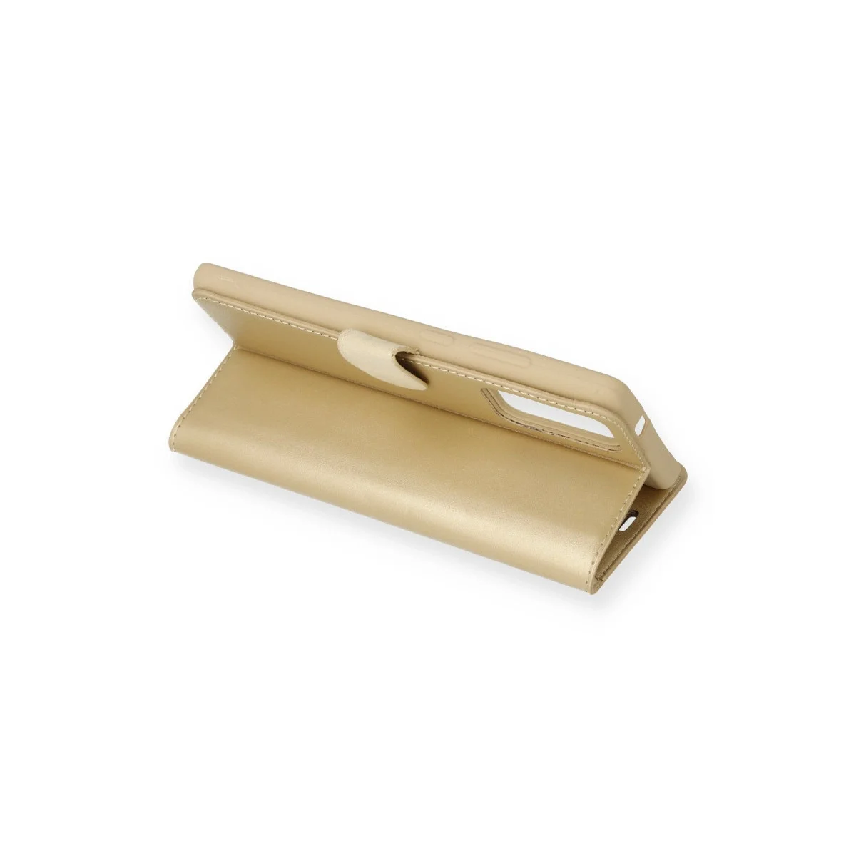 Samsung Galaxy S23 Plus Trend S Plus Kapaklı Kılıf - Gold görsel 2