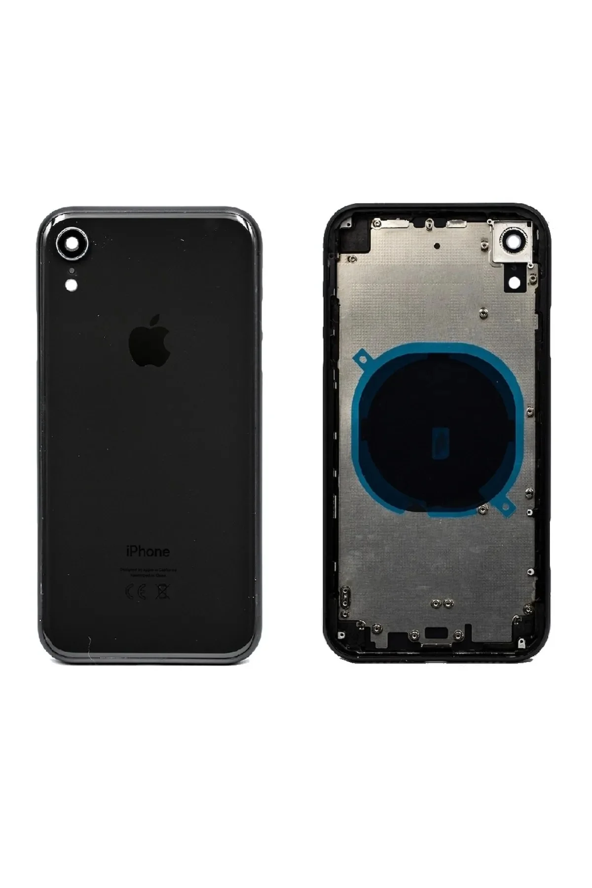 Iphone Xr A Kalite Boş Kasa Kapak Siyah görsel 2