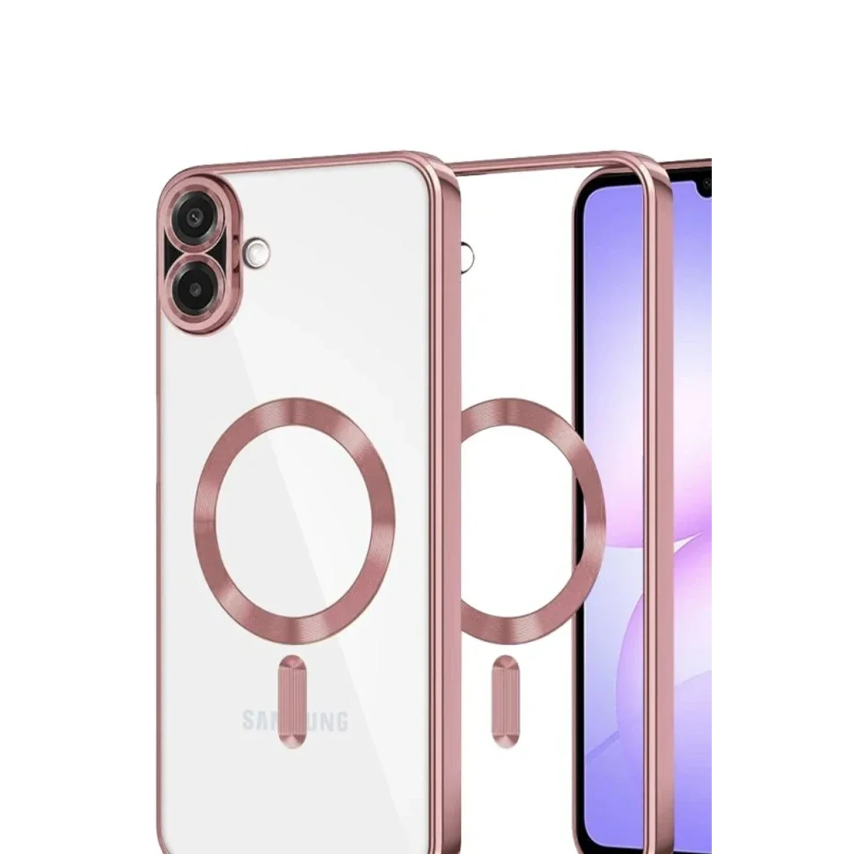 Samsung Galaxy A07 4G Kross Magneticsafe Kapak - Rose görsel 2