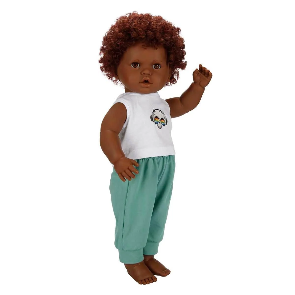1060091 Dada Kıvırcık Saçlı Bebek 60 cm -Sunman görsel 3