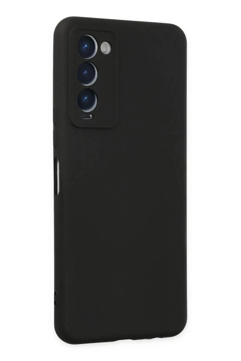 Tecno Camon 18 Kılıf Nano içi Kadife Silikon - Siyah görsel 3