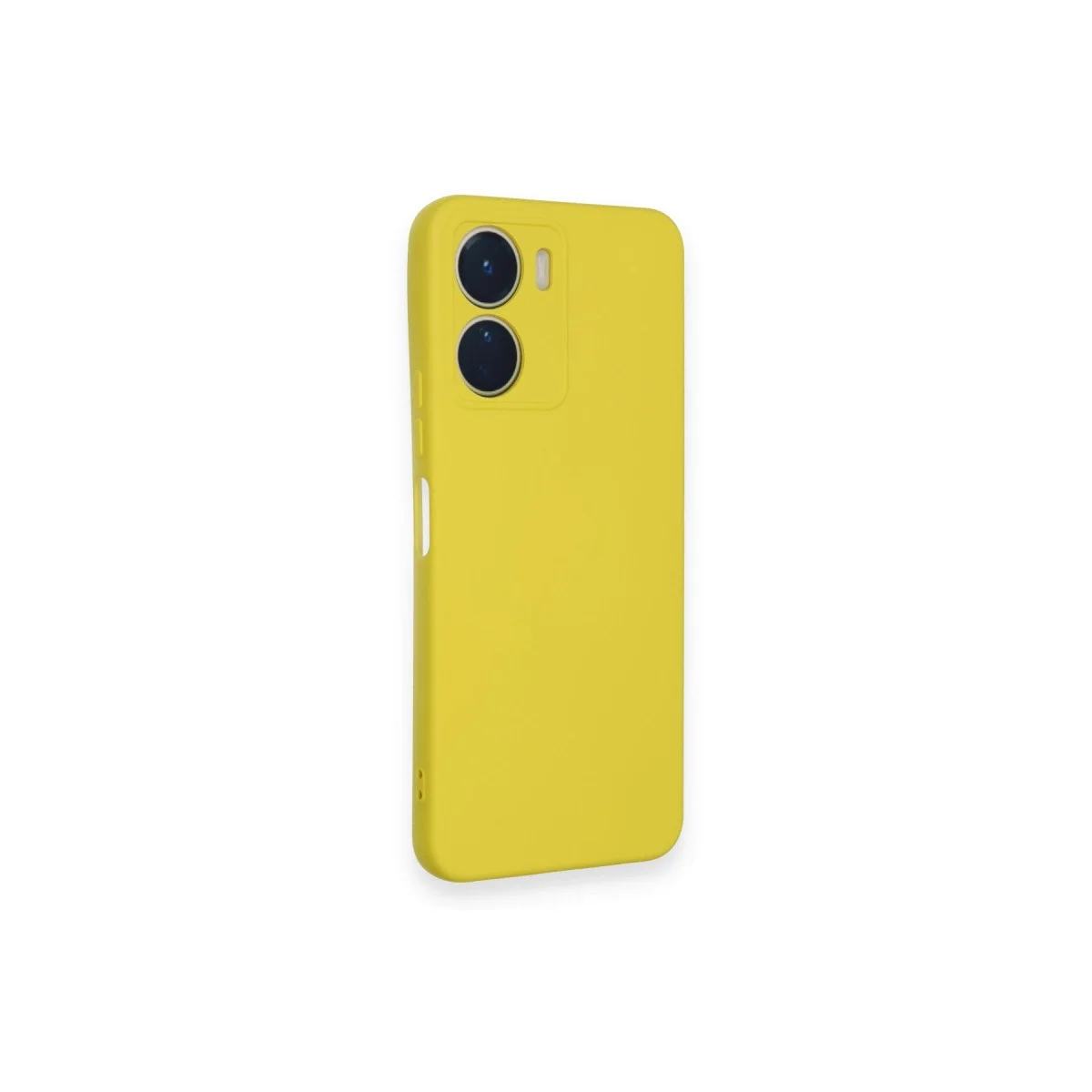 Vivo Y16 Kılıf Nano İçi Kadife Silikon - Sarı görsel 2