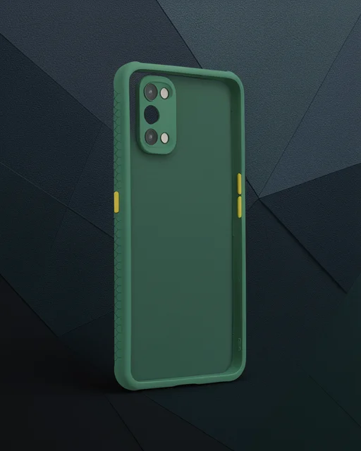 Realme 7 Pro Kılıf Miami Şeffaf Silikon - Koyu Yeşil