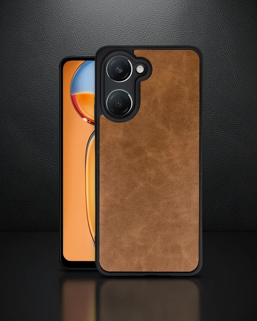 Vivo Y18 Kılıf Aras Deri Kapak - Taba