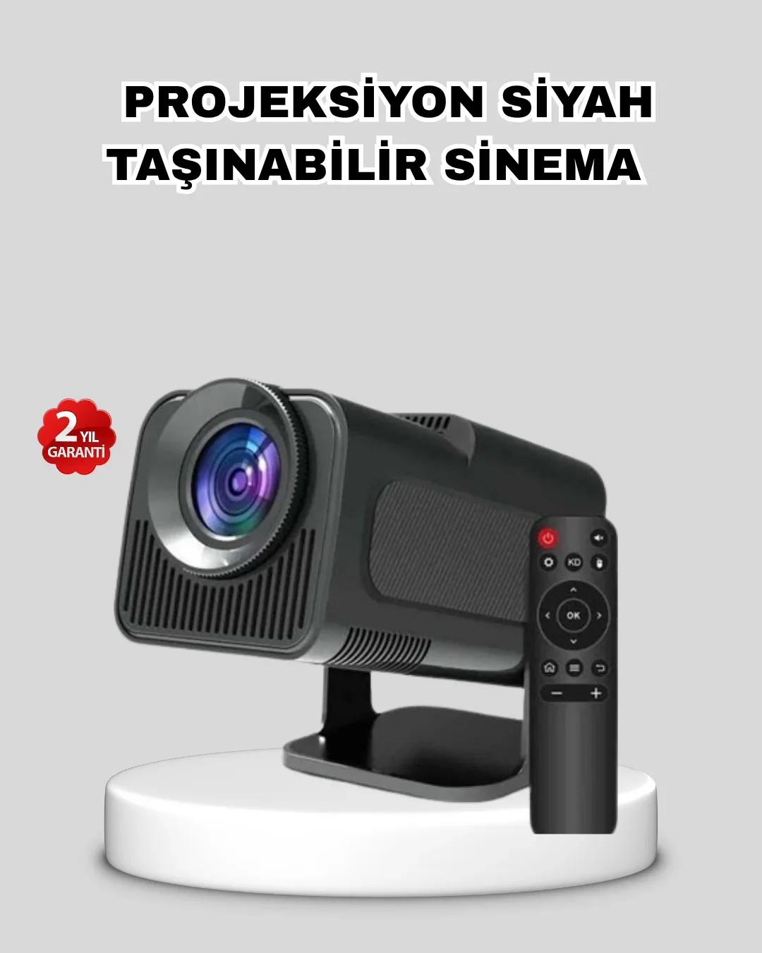Akıllı Projeksiyon Cihazı HD USB Bağlantılı Taşınabilir Enerji Tasarruflu