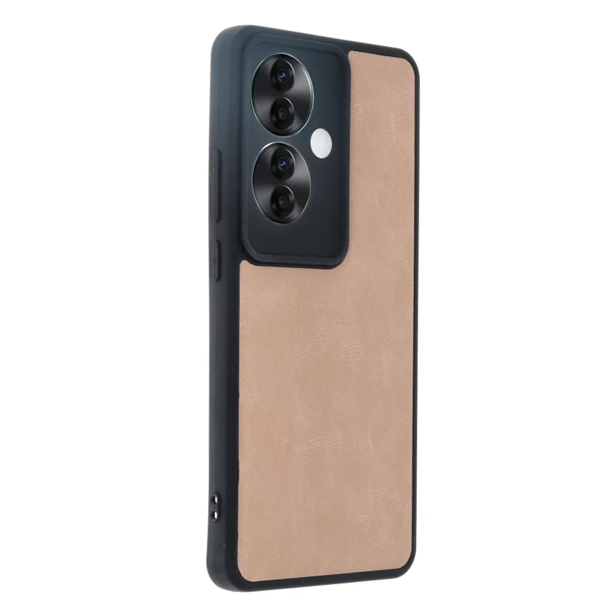 Oppo Reno 11F Kılıf Aras Deri Kapak - Pudra görsel 2