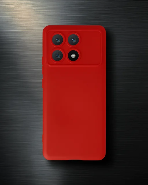 Xiaomi Poco X6 Pro Kılıf Nano İçi Kadife Silikon - Kırmızı