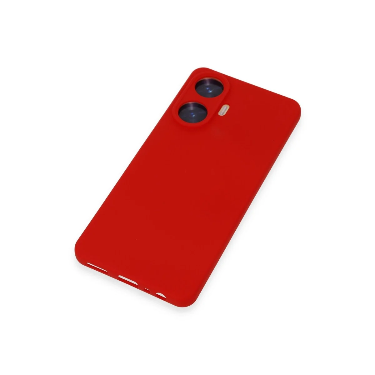 Realme C55 Kılıf Nano İçi Kadife Silikon - Kırmızı görsel 3