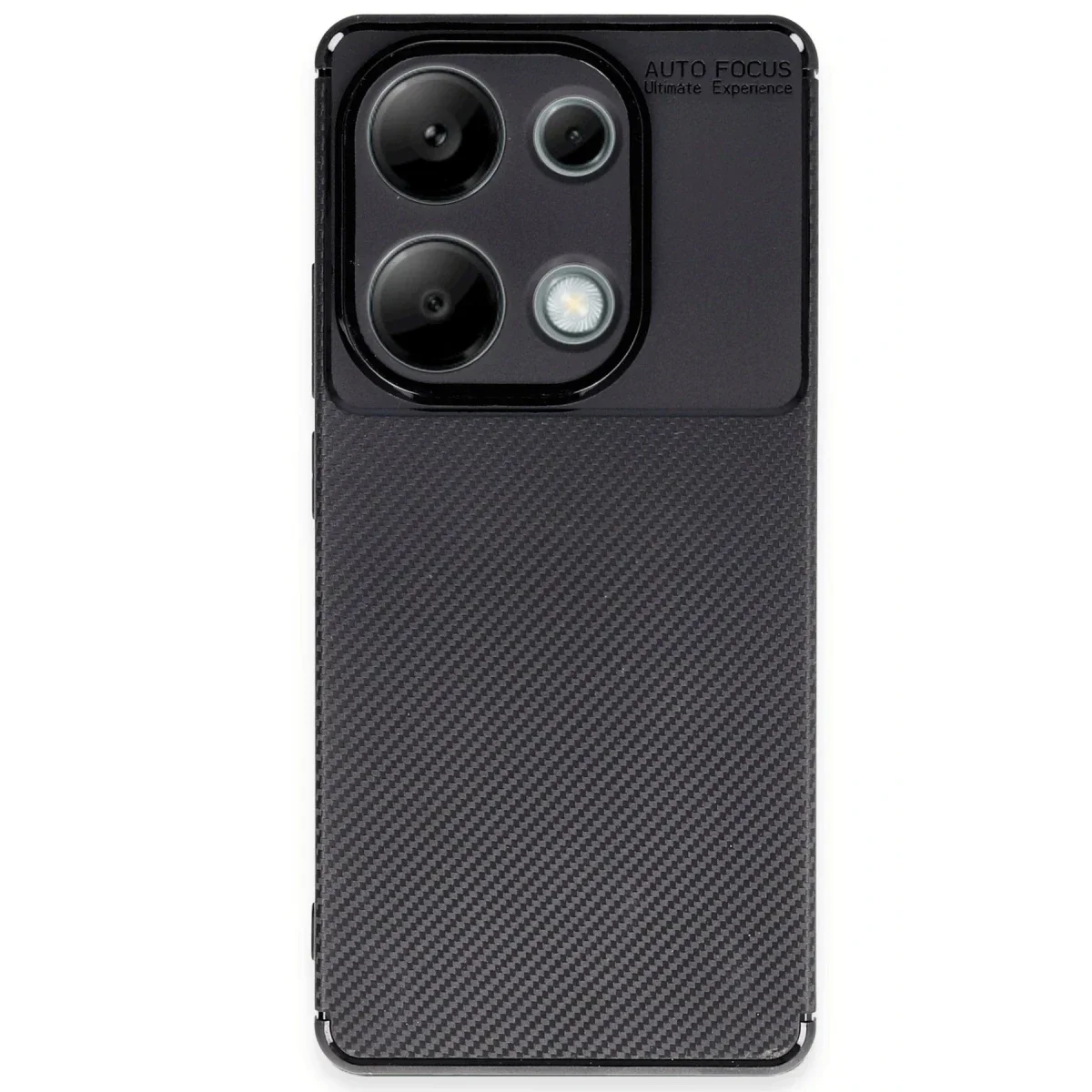 Xiaomi Redmi Note 13 Pro 4G Kılıf Auto Focus Karbon Kapak - Siyah görsel 4